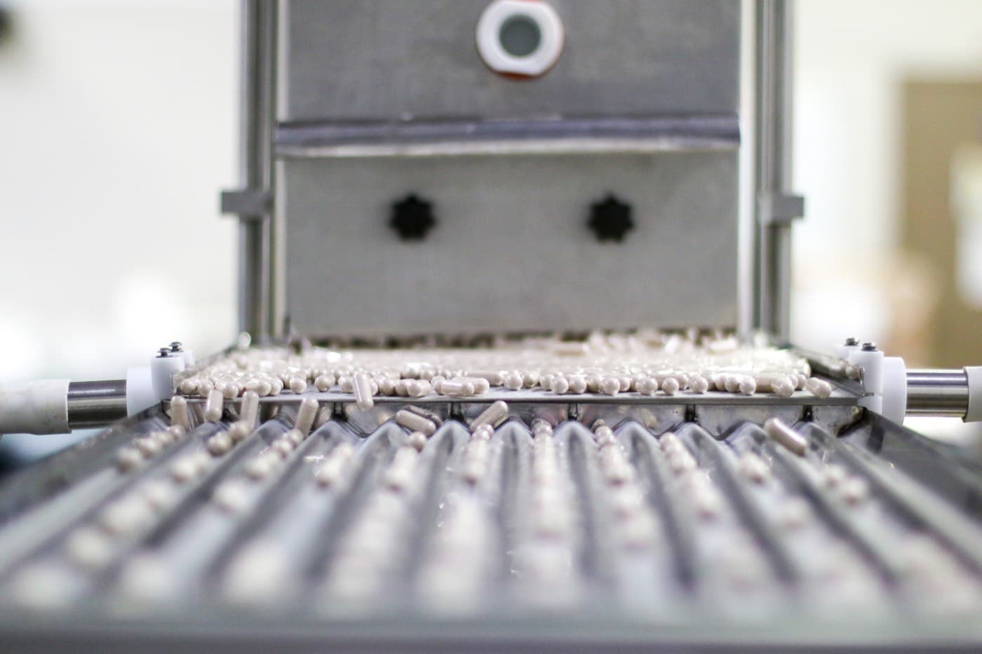 Capsule manufacturing equipment on the production line