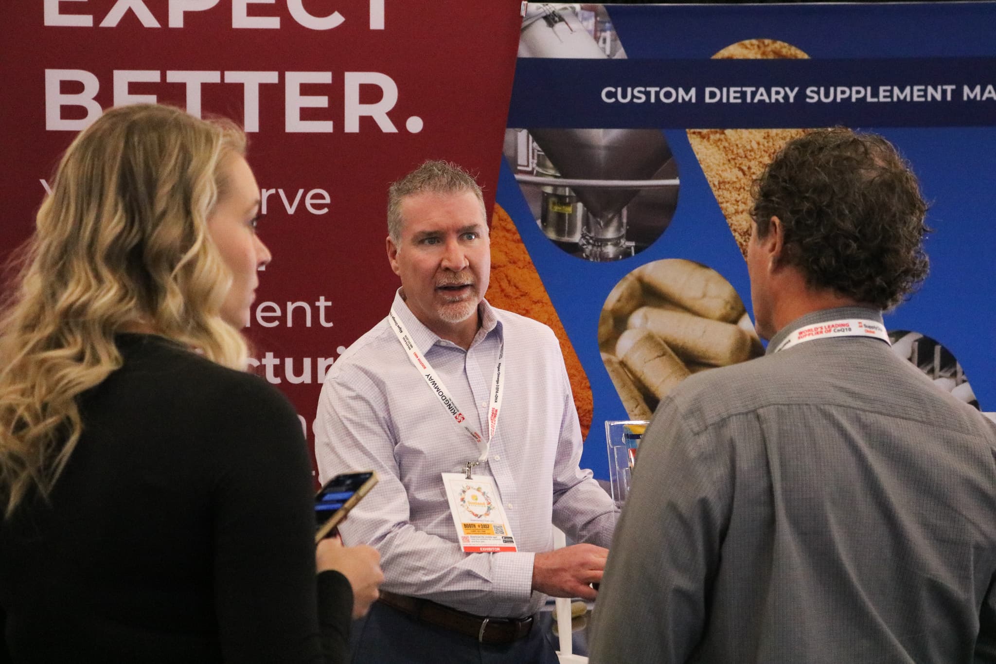 Founder and CEO Neil Butterfield at a Mineralife trade show booth