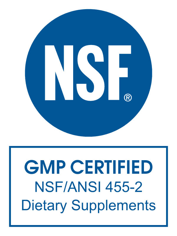 NSF/ANSI 455-2 dietary supplements cGMP certified mark